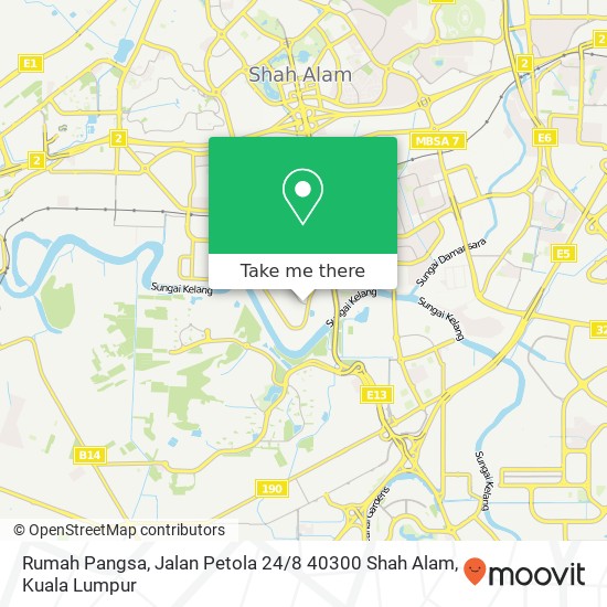 Rumah Pangsa, Jalan Petola 24 / 8 40300 Shah Alam map