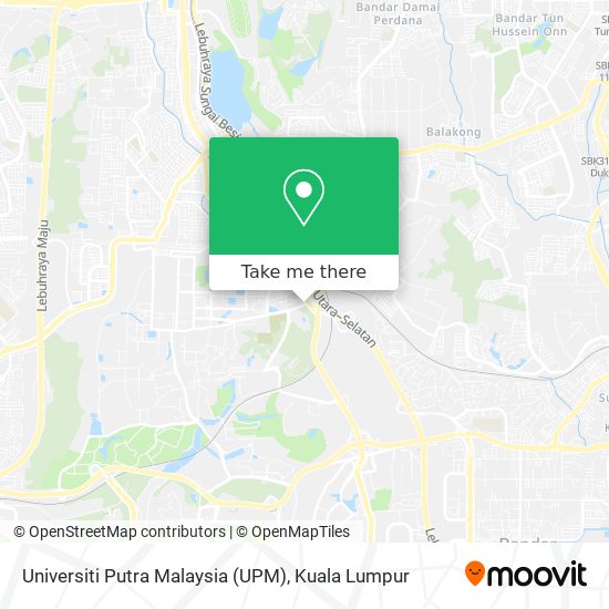 Peta Universiti Putra Malaysia (UPM)