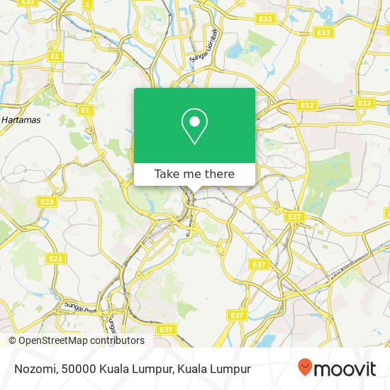 Nozomi, 50000 Kuala Lumpur map