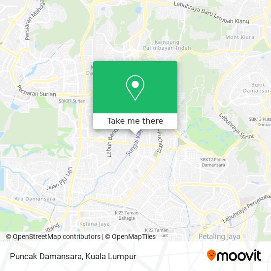 Puncak Damansara map