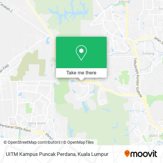 UITM Kampus Puncak Perdana map