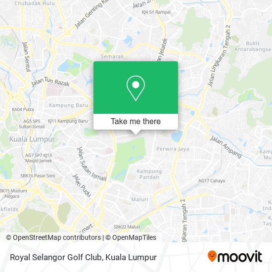 Peta Royal Selangor Golf Club