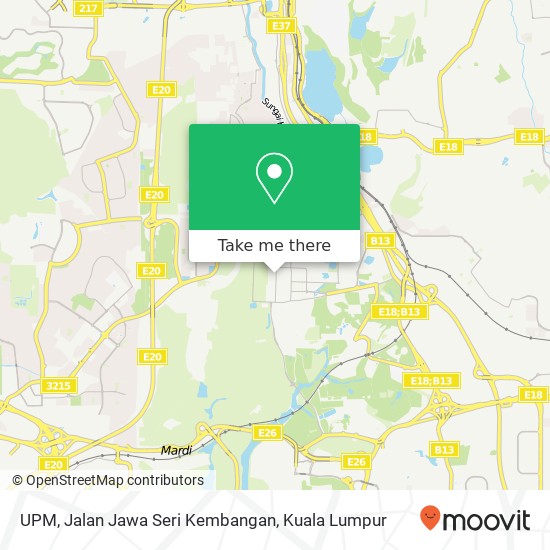 UPM, Jalan Jawa Seri Kembangan map