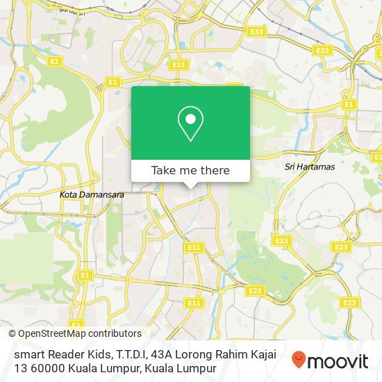 smart Reader Kids, T.T.D.I, 43A Lorong Rahim Kajai 13 60000 Kuala Lumpur map