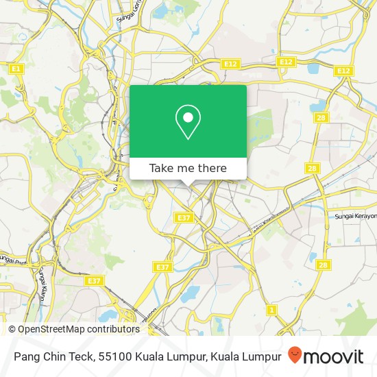 Peta Pang Chin Teck, 55100 Kuala Lumpur