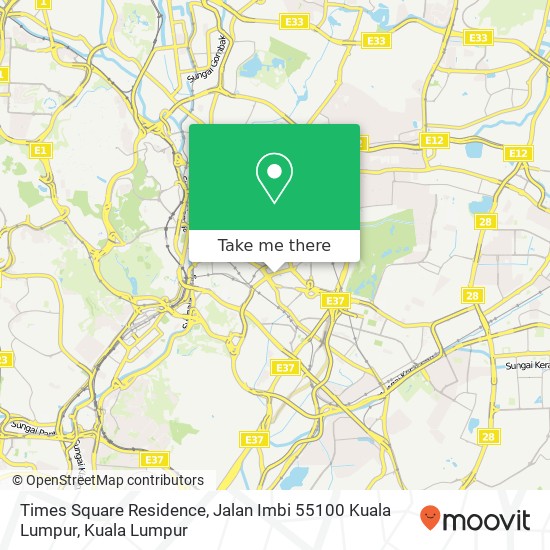 Times Square Residence, Jalan Imbi 55100 Kuala Lumpur map