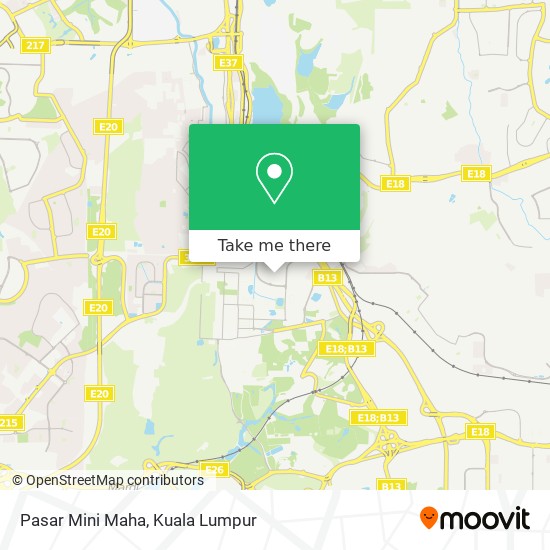 Pasar Mini Maha map