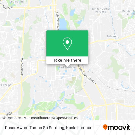 Peta Pasar Awam Taman Sri Serdang