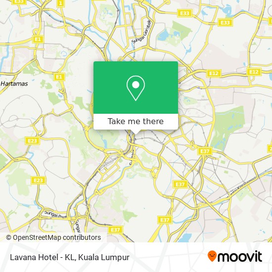 Lavana Hotel - KL map