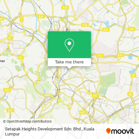 Setapak Heights Development Sdn. Bhd. map