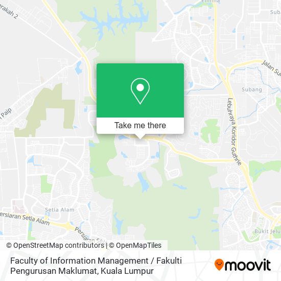 Faculty of Information Management / Fakulti Pengurusan Maklumat map