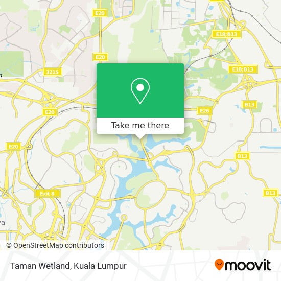 Taman Wetland map