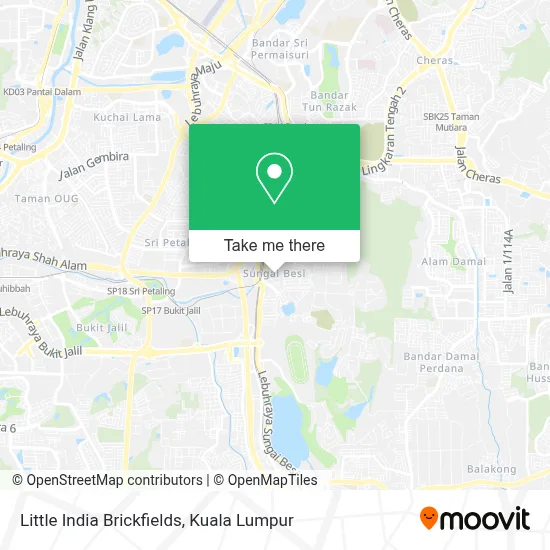 Little India Brickfields map