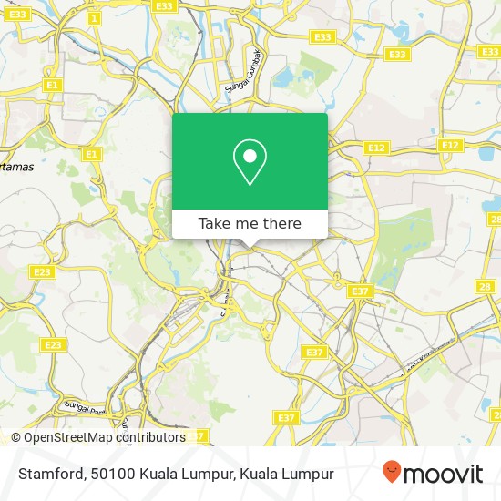 Peta Stamford, 50100 Kuala Lumpur