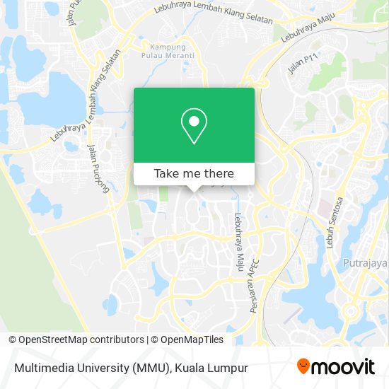 Multimedia University (MMU) map