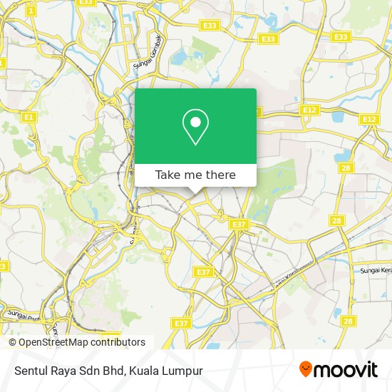 Sentul Raya Sdn Bhd map