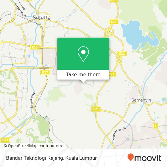 Bandar Teknologi Kajang map