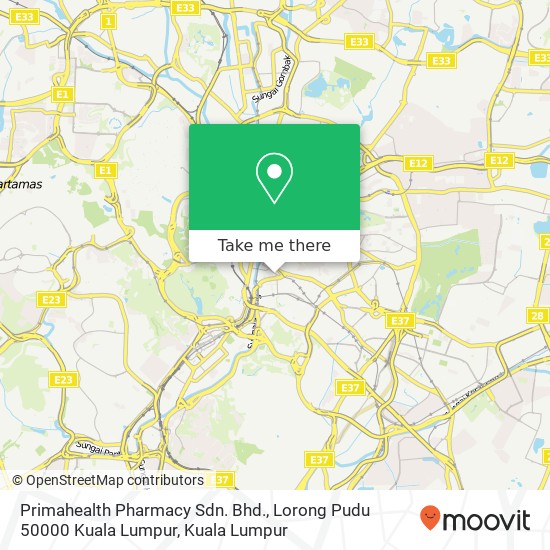 Primahealth Pharmacy Sdn. Bhd., Lorong Pudu 50000 Kuala Lumpur map