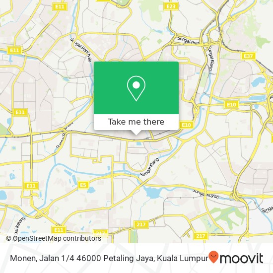 Peta Monen, Jalan 1 / 4 46000 Petaling Jaya