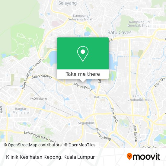 Klinik Kesihatan Kepong map