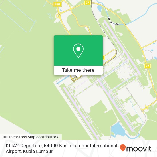KLIA2-Departure, 64000 Kuala Lumpur International Airport map
