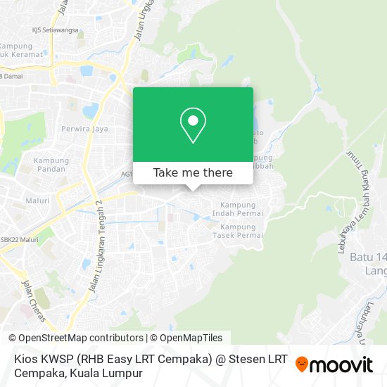 Kios KWSP (RHB Easy LRT Cempaka) @ Stesen LRT Cempaka map