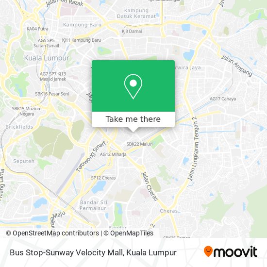 Bus Stop-Sunway Velocity Mall map