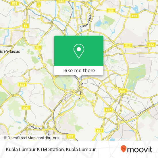 Peta Kuala Lumpur KTM Station