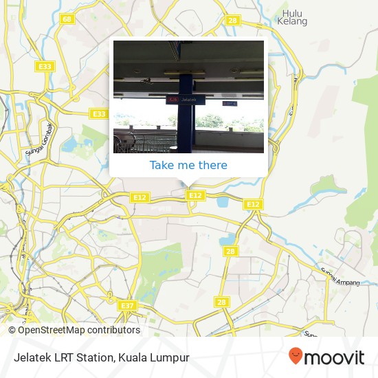 Jelatek LRT Station map