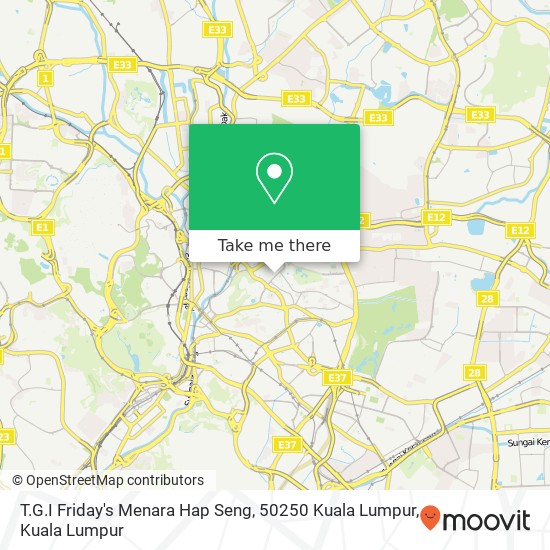 T.G.I Friday's Menara Hap Seng, 50250 Kuala Lumpur map