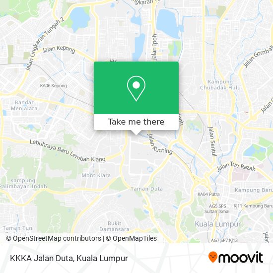 KKKA Jalan Duta map