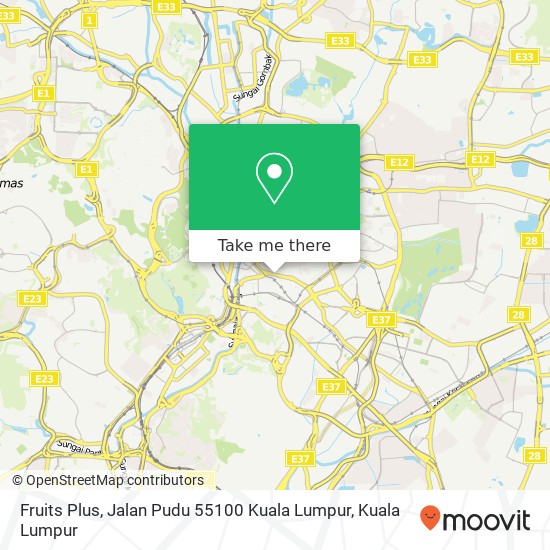 Fruits Plus, Jalan Pudu 55100 Kuala Lumpur map