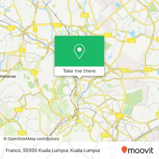 Franco, 50300 Kuala Lumpur map
