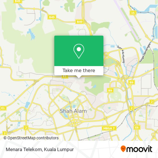 Menara Telekom map