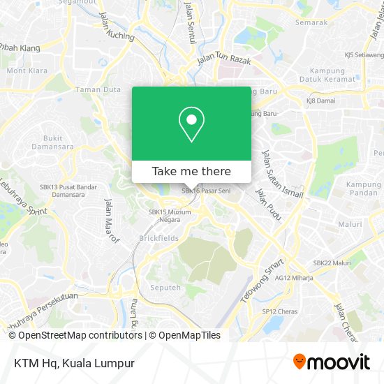 KTM Hq map