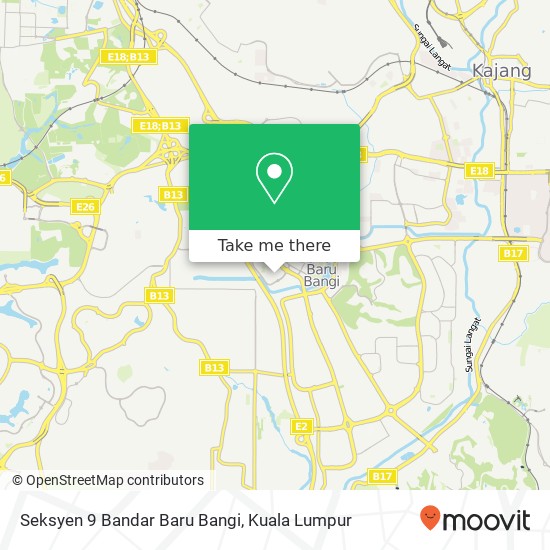 Seksyen 9 Bandar Baru Bangi map