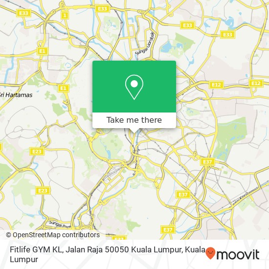 Fitlife GYM KL, Jalan Raja 50050 Kuala Lumpur map