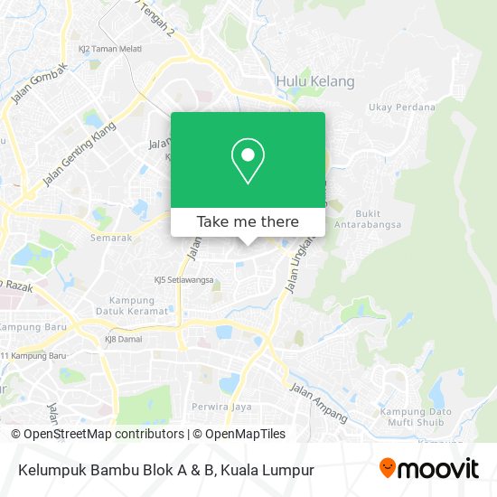 Kelumpuk Bambu Blok A & B map