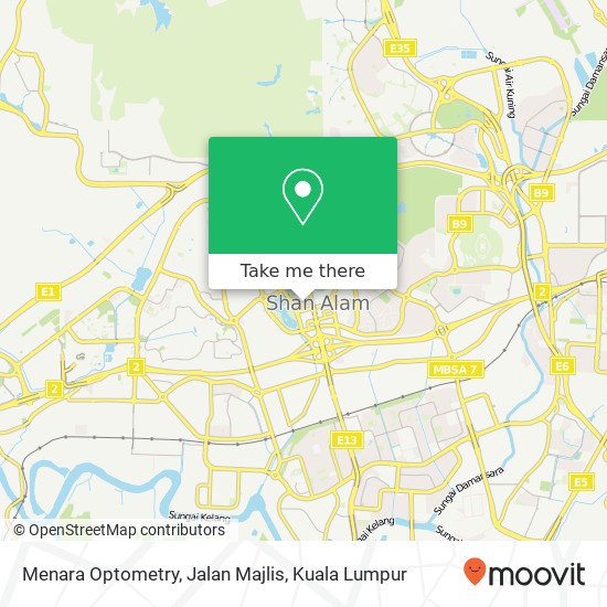 Menara Optometry, Jalan Majlis map