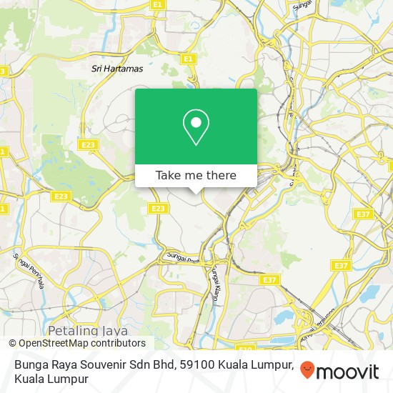 Bunga Raya Souvenir Sdn Bhd, 59100 Kuala Lumpur map