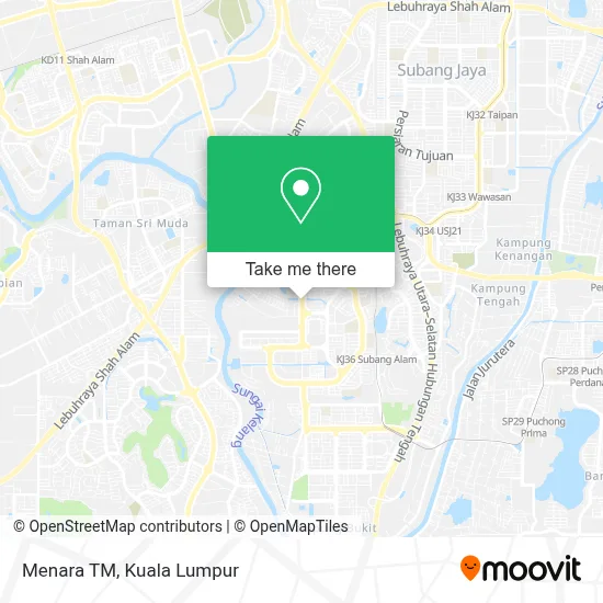 Menara TM map