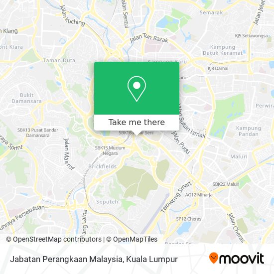 Jabatan Perangkaan Malaysia map