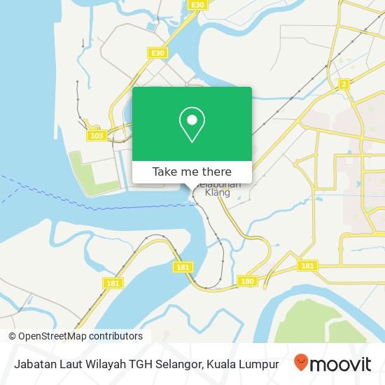 Peta Jabatan Laut Wilayah TGH Selangor