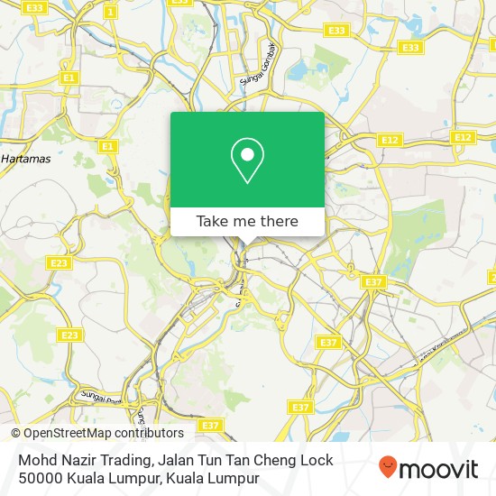 Mohd Nazir Trading, Jalan Tun Tan Cheng Lock 50000 Kuala Lumpur map