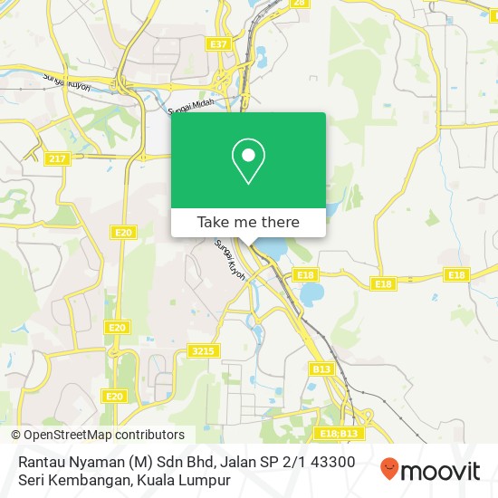 Rantau Nyaman (M) Sdn Bhd, Jalan SP 2 / 1 43300 Seri Kembangan map