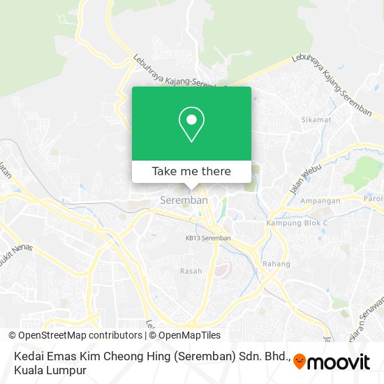 Kedai Emas Kim Cheong Hing (Seremban) Sdn. Bhd. map