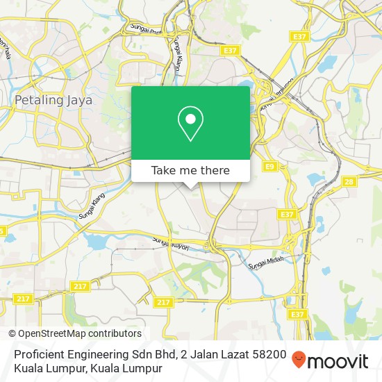 Peta Proficient Engineering Sdn Bhd, 2 Jalan Lazat 58200 Kuala Lumpur