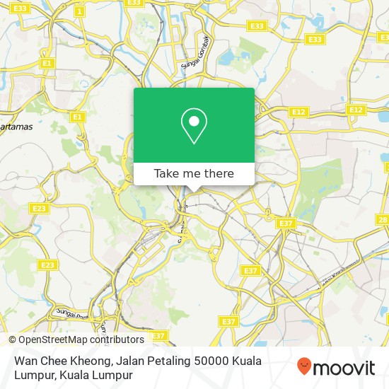 Peta Wan Chee Kheong, Jalan Petaling 50000 Kuala Lumpur