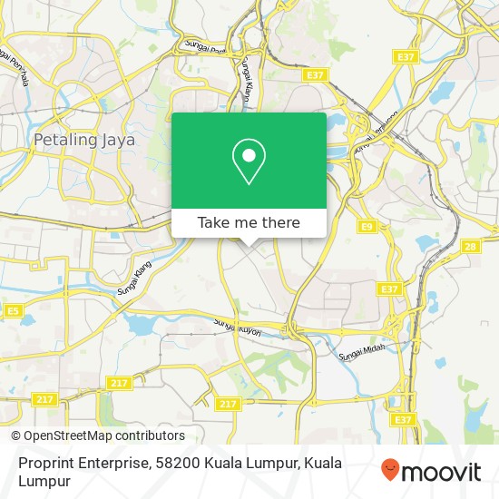 Proprint Enterprise, 58200 Kuala Lumpur map