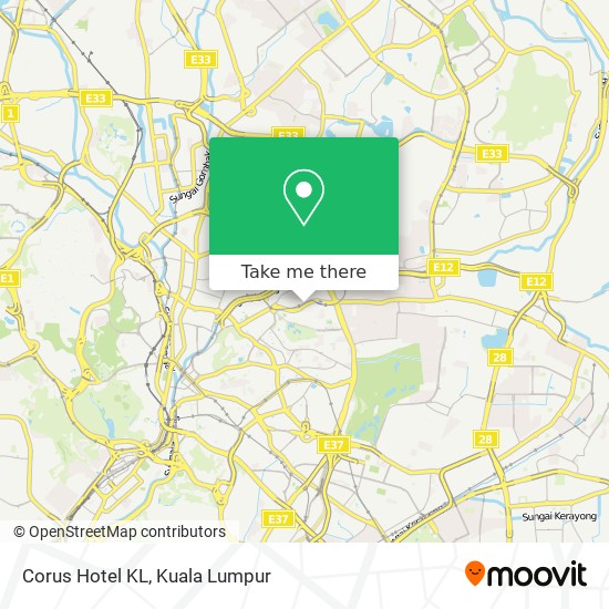 Corus Hotel KL map